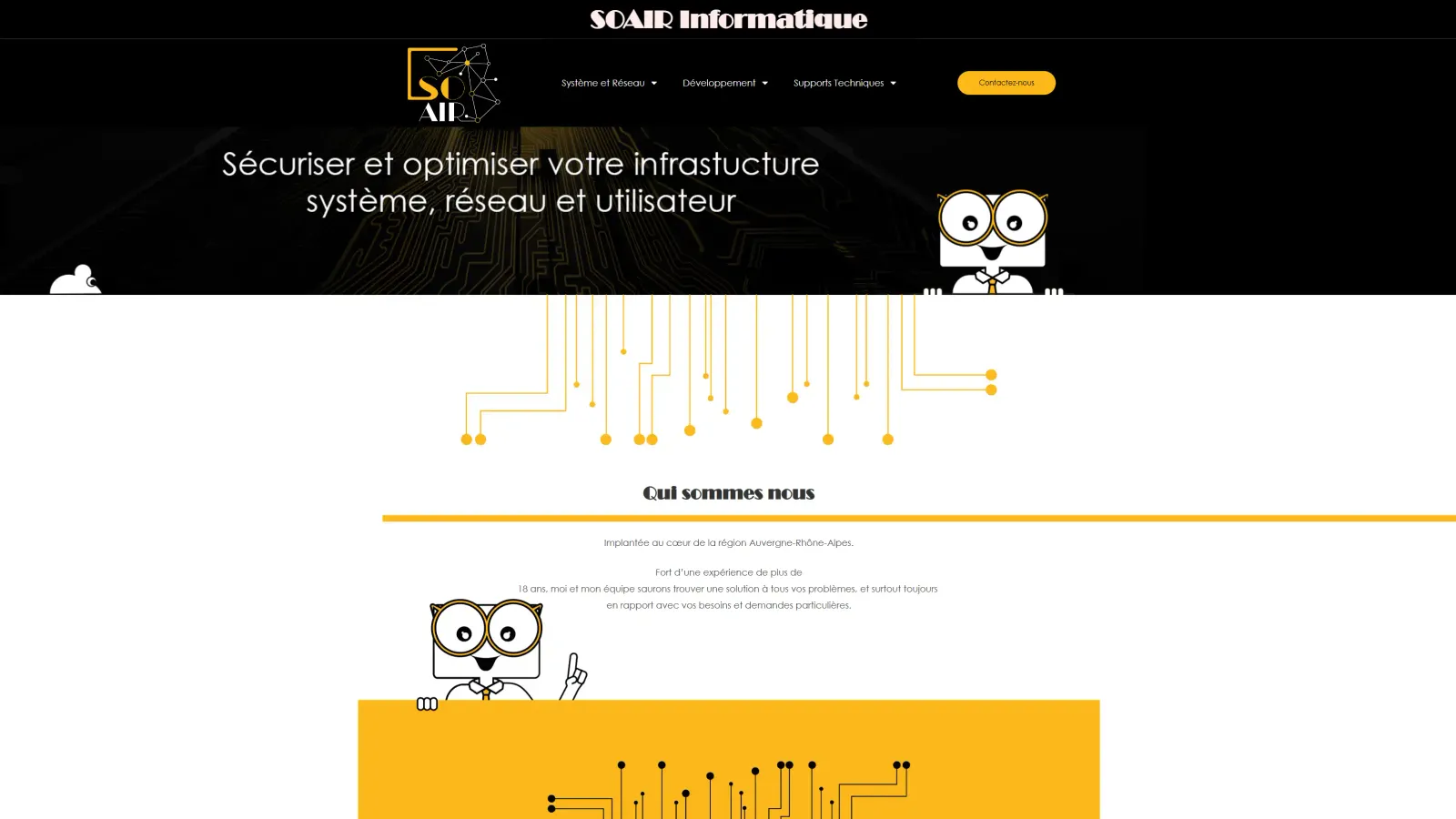 Ancien site Soair sous WordPress : première étape de la transition