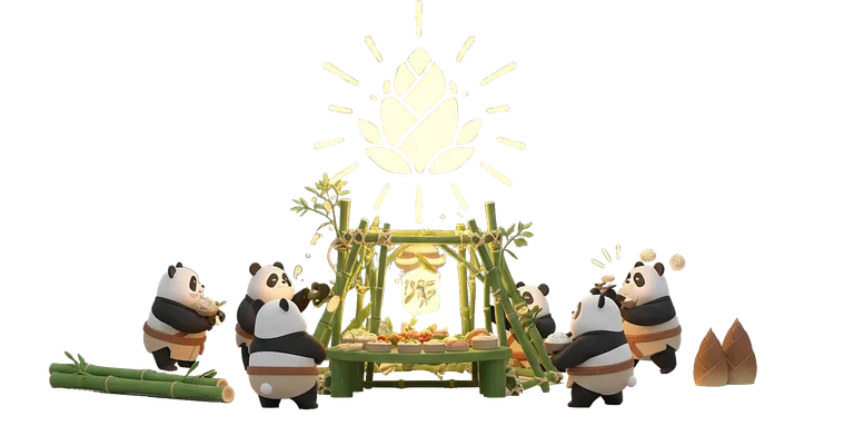 Panda dans un atelier