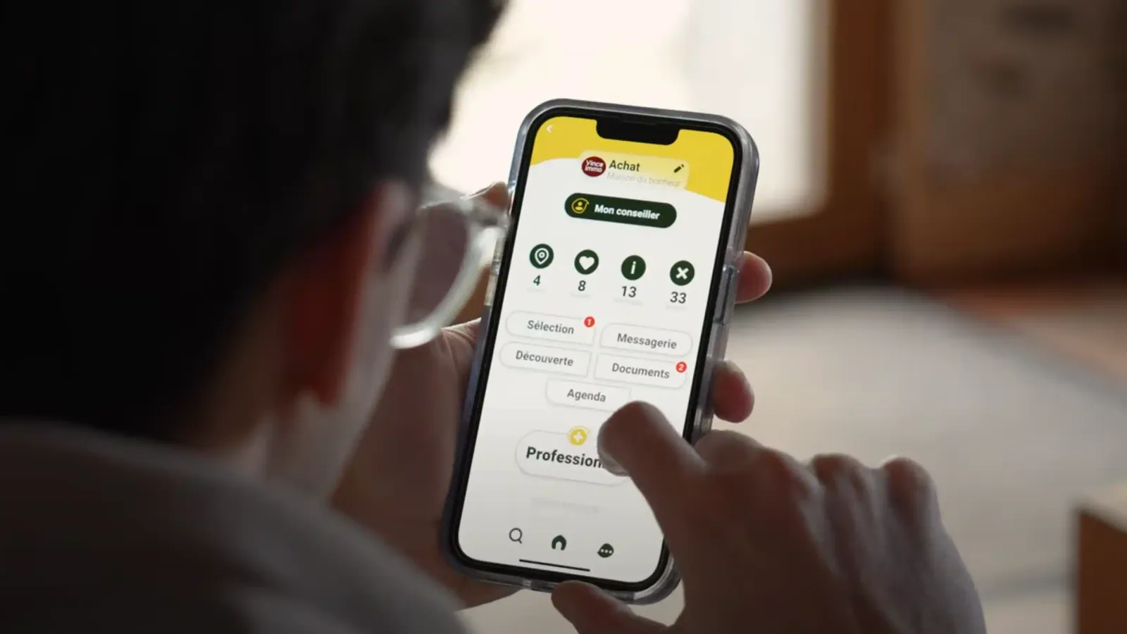 Interface Particulier Ideeri : PWA React pour la recherche et gestion immobilière